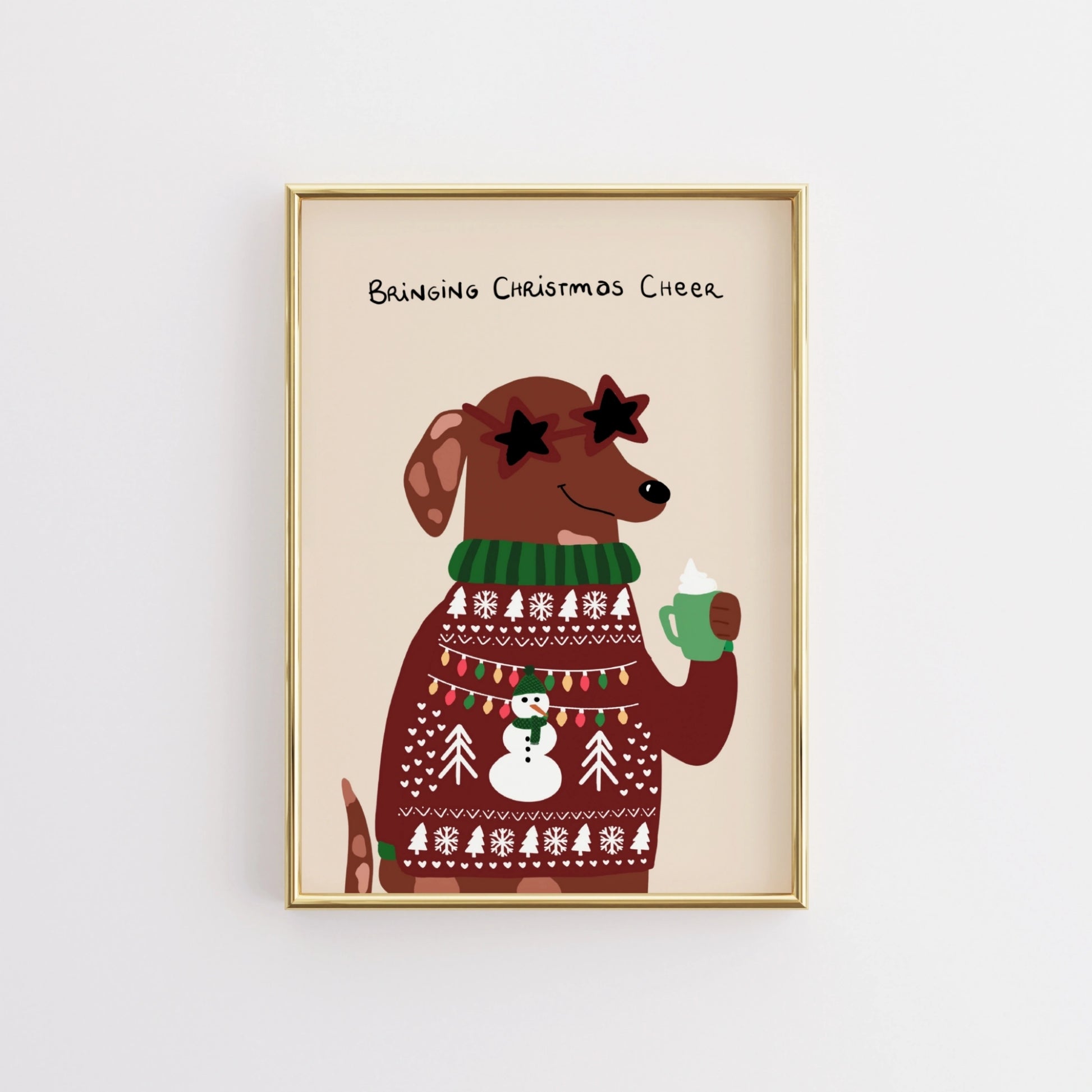 Christmas Dog Wall Art