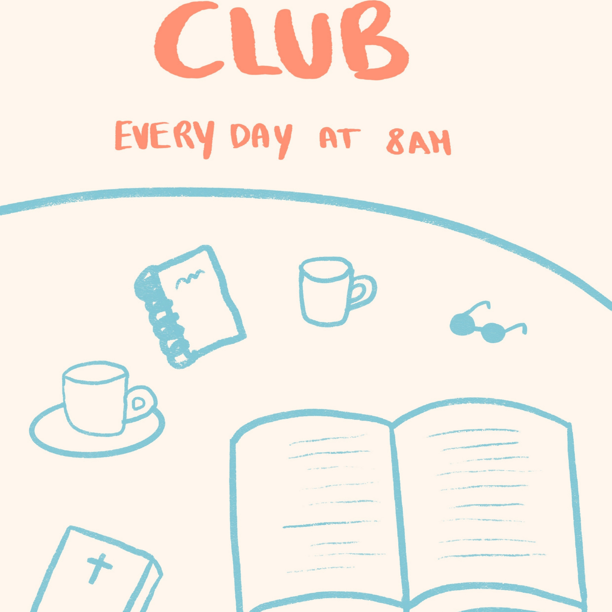 Holy Beans Club – Funny Christian Coffee Print