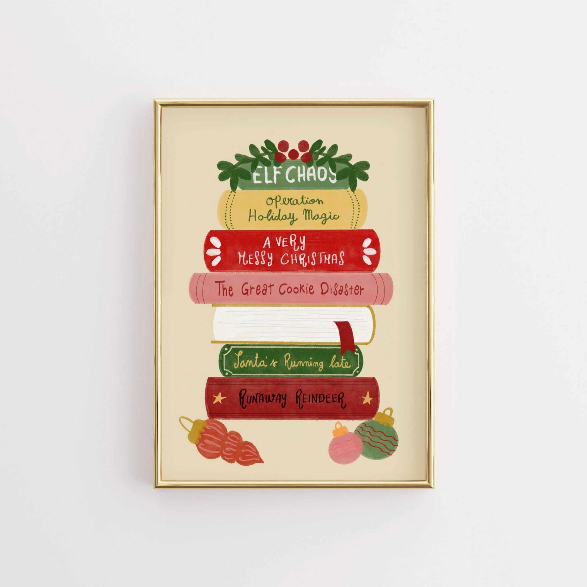 Christmas Story Books Wall Art