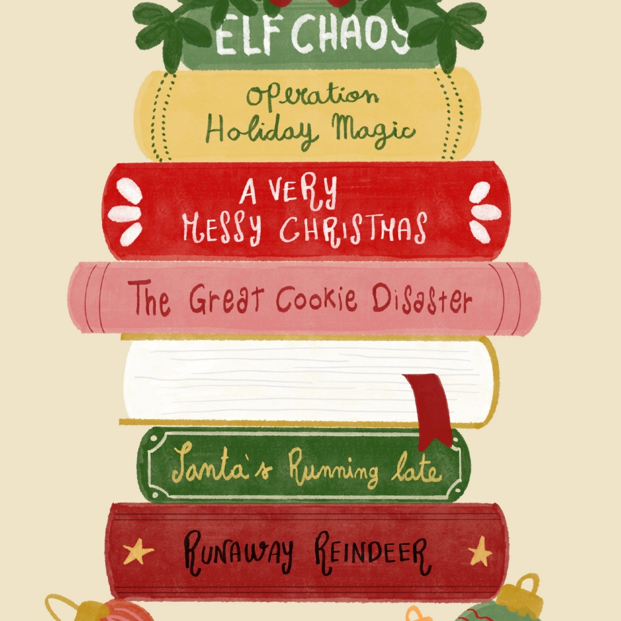 Christmas Story Books Wall Art
