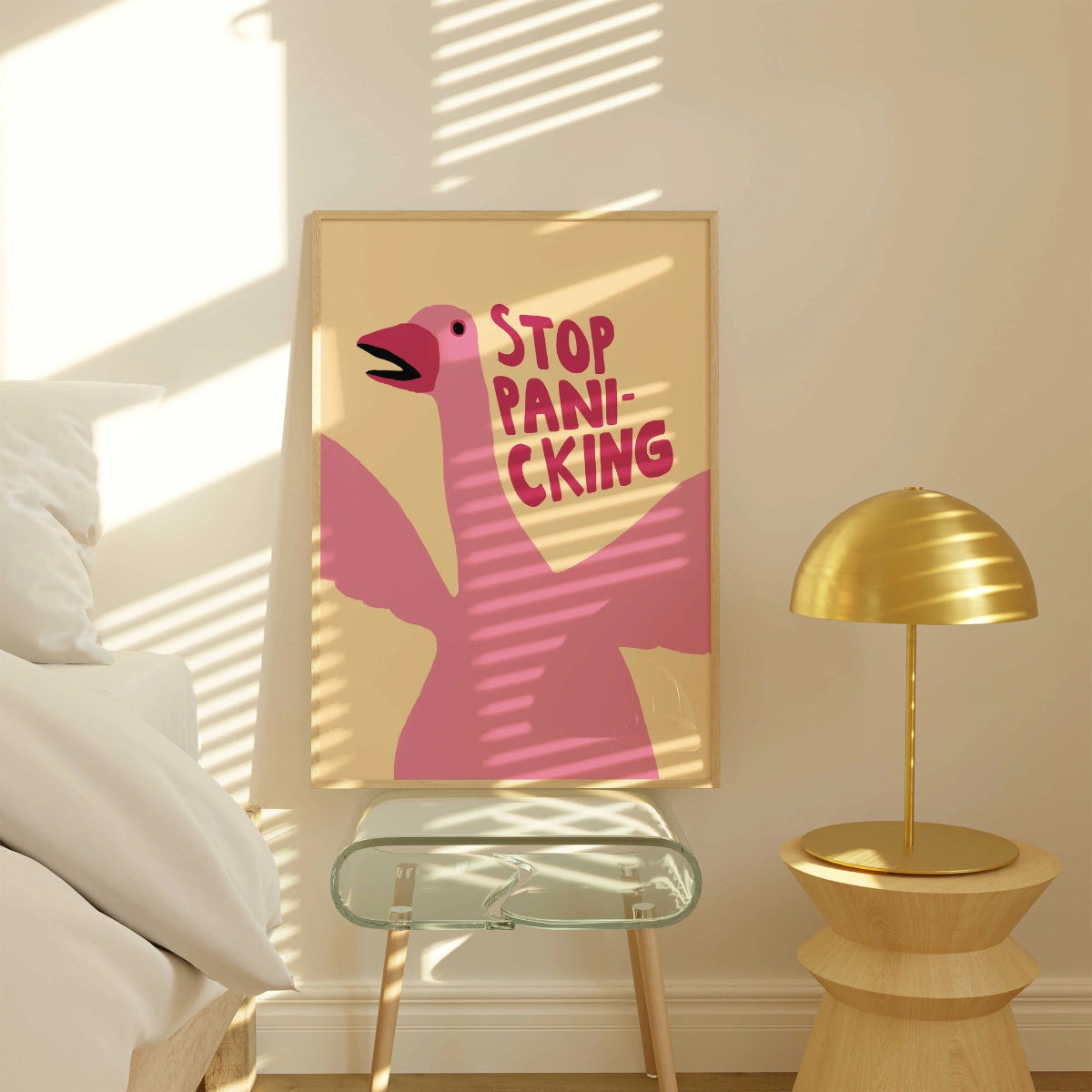 Stop Panicking Wall Art – Funny Goose Poste