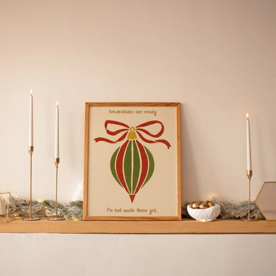 Christmas Bauble Wall Art – Scandi Holiday Decor