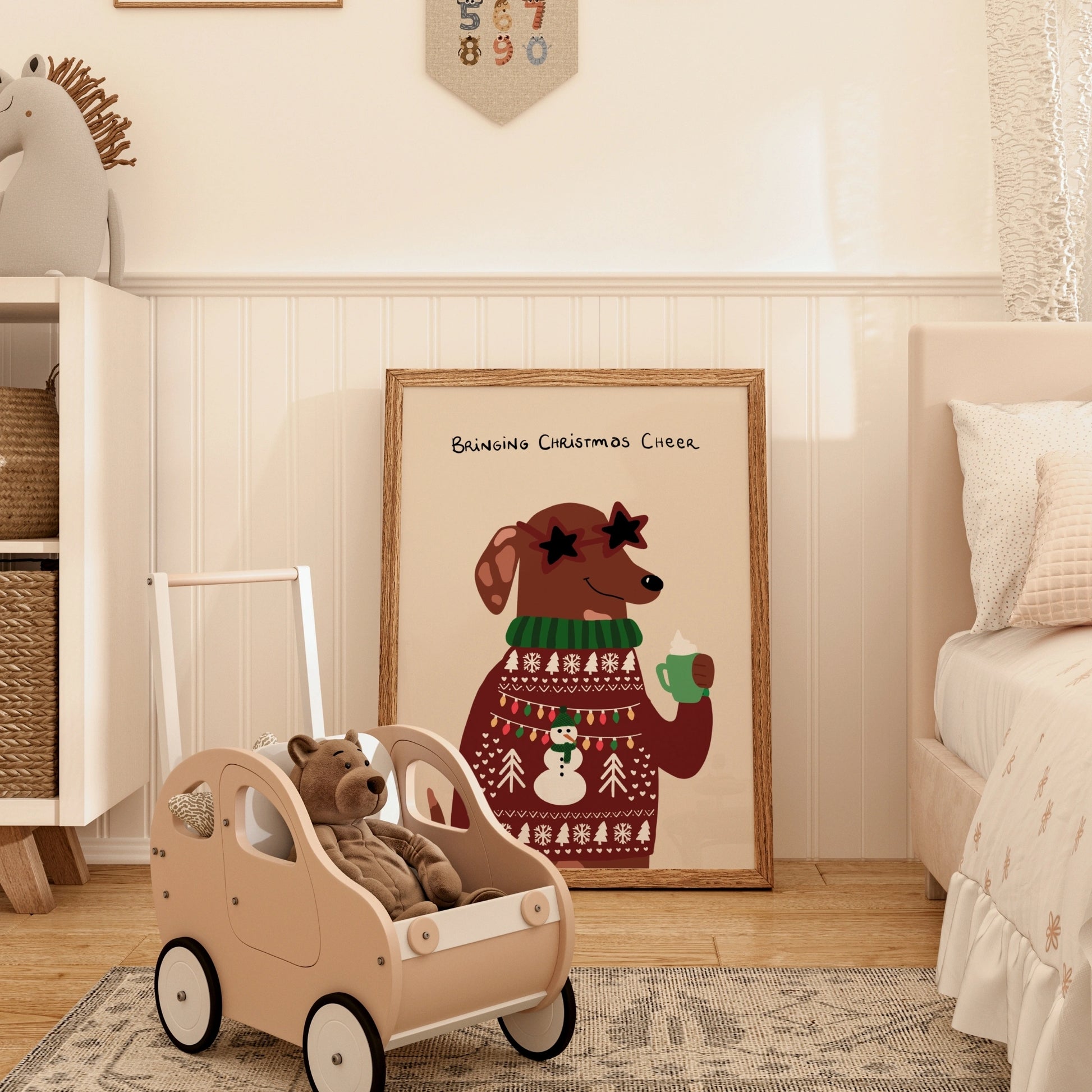 Christmas Dog Wall Art