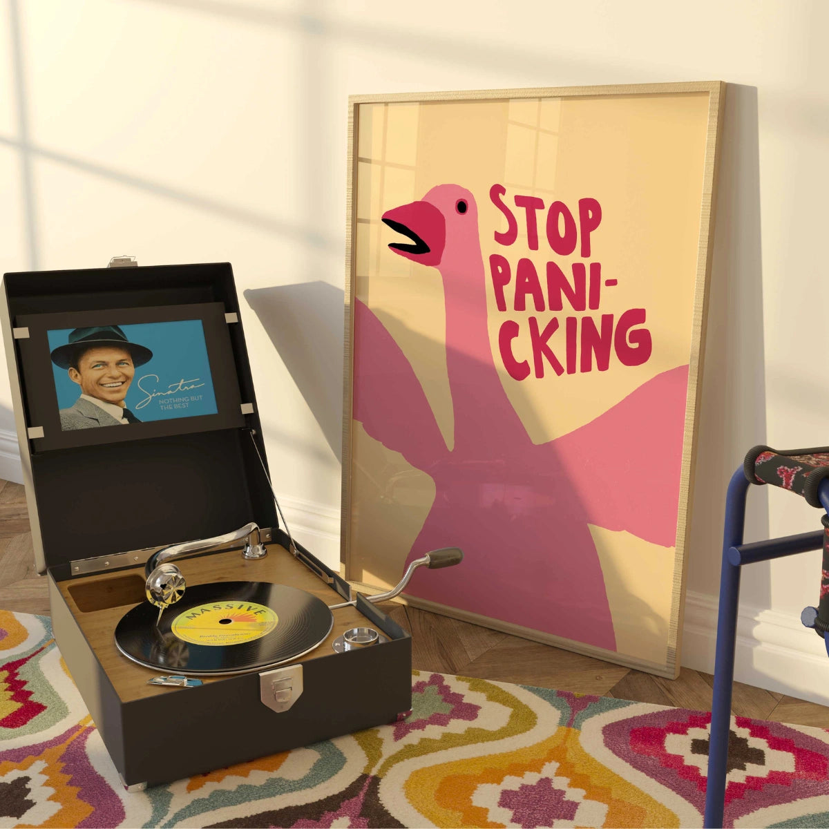 Stop Panicking Wall Art – Funny Goose Poste