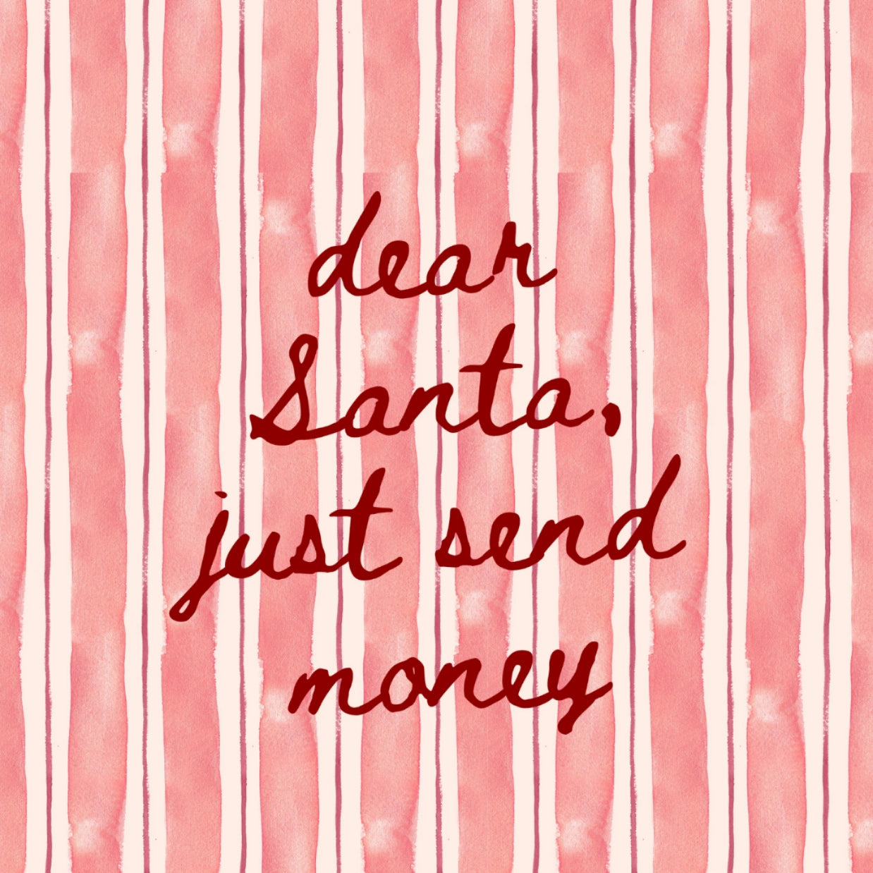 Dear Santa Quote Print