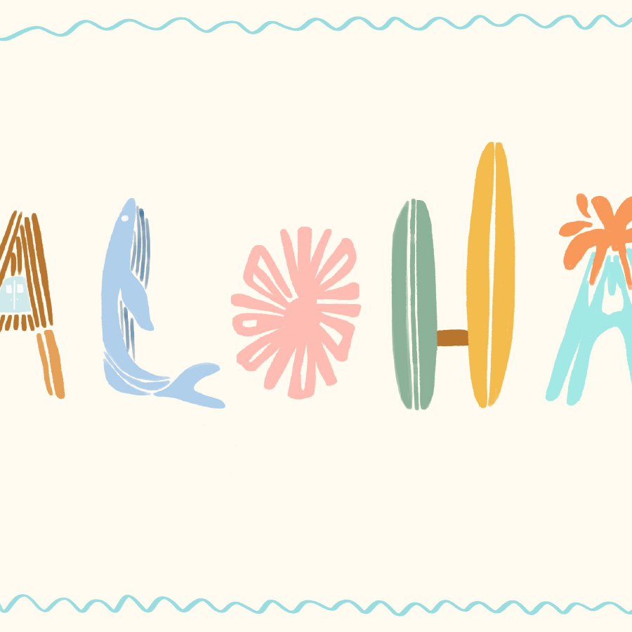 Aloha Wall Art – Tropical Summer Print