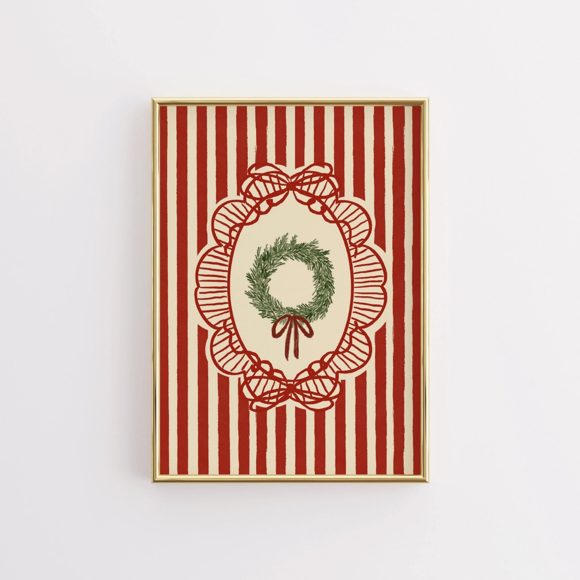 Weihnachtsmotiv mit Mistelzweig