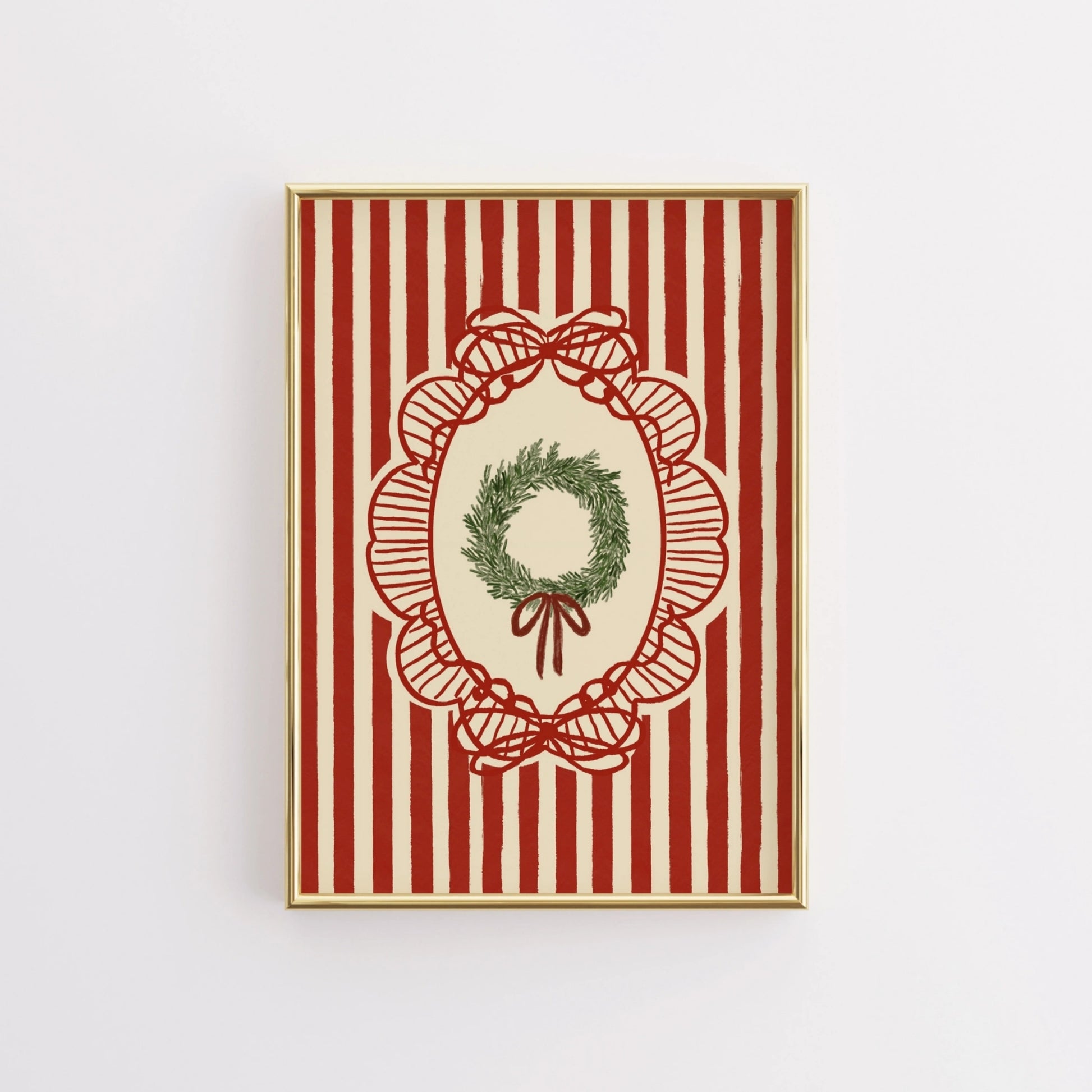 Weihnachtsmotiv mit Mistelzweig