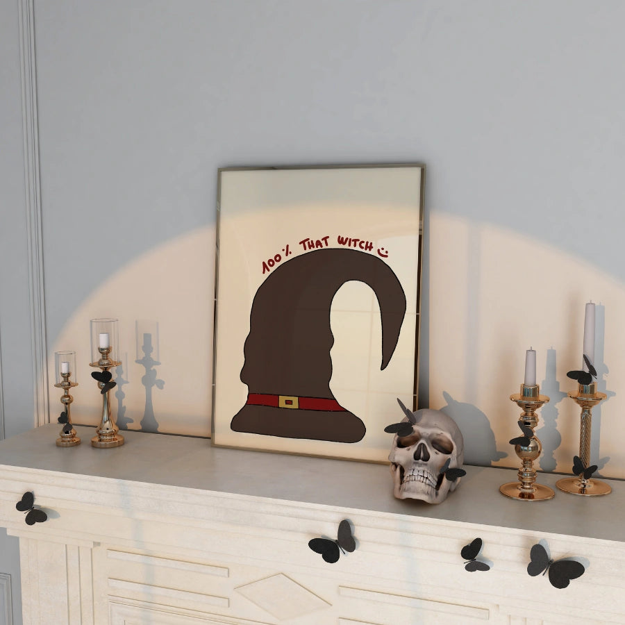 That Witch Halloween Print – Funny Witch Hat Wall Art