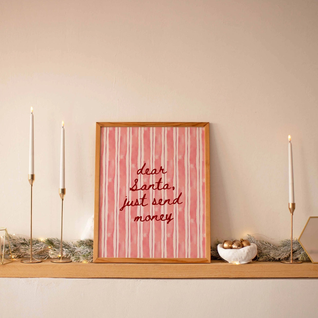 Dear Santa Quote Print