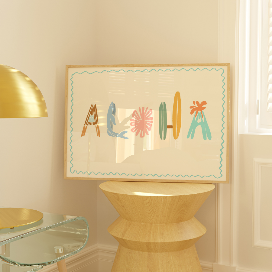 Aloha Wall Art – Tropical Summer Print