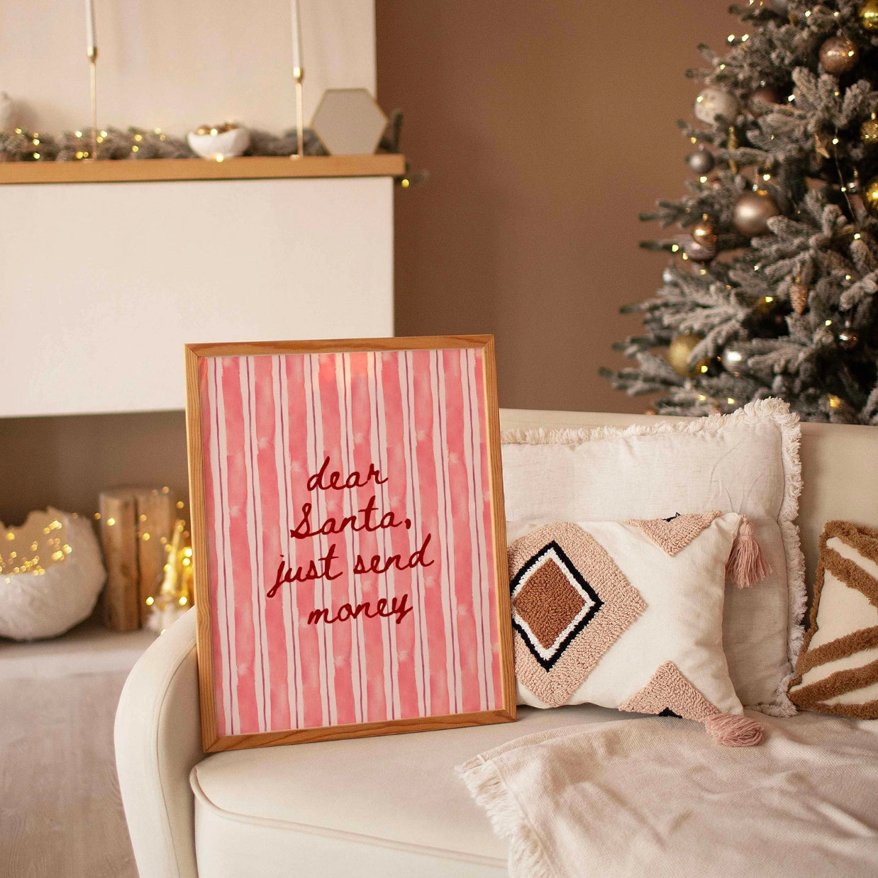 Dear Santa Quote Print