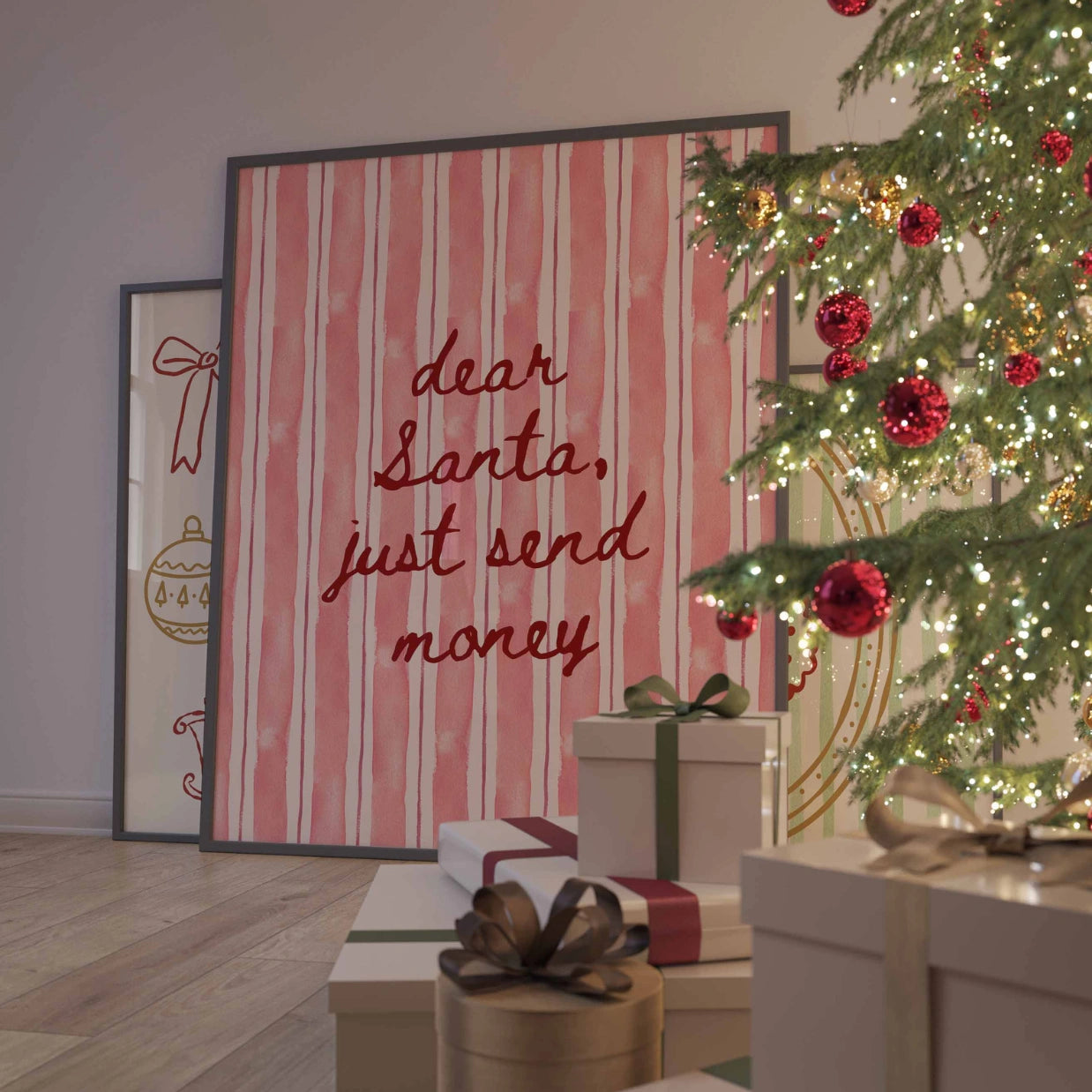 Dear Santa Quote Print