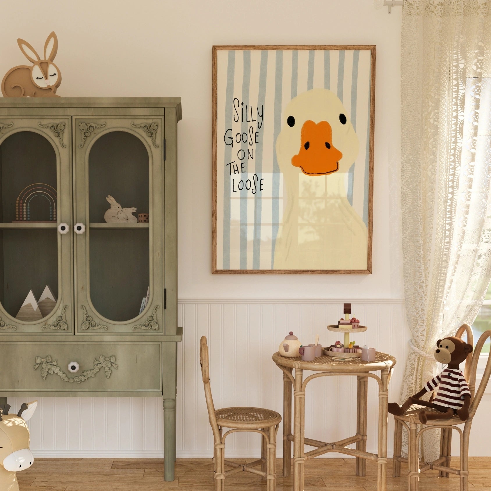 Silly Goose Nursery Print