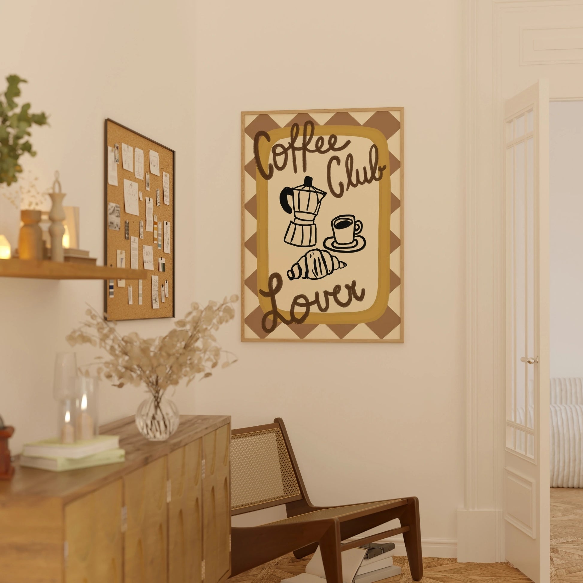 Italienisches Wandbild für den Esstisch – Pasta-Wein-Küchenmotiv