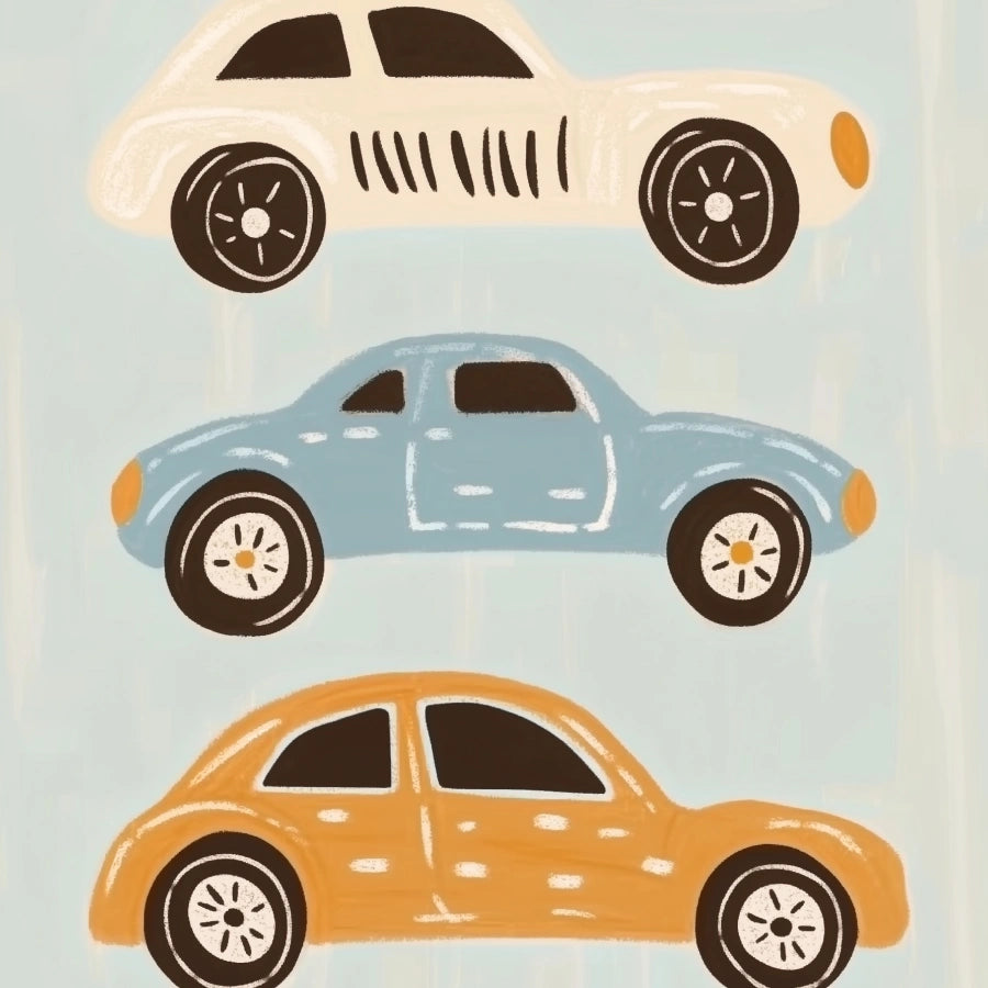 Vintage Cars Wall Art – Boys Room Decor