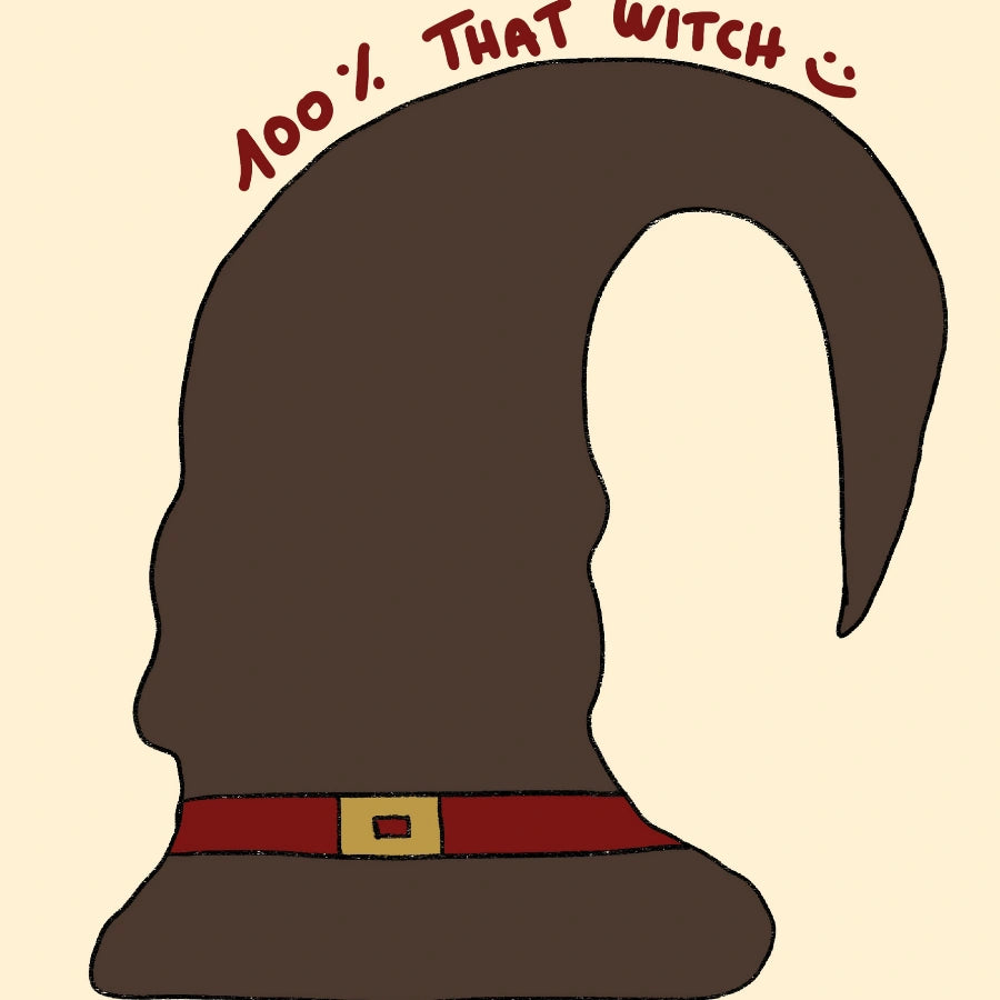 That Witch Halloween Print – Funny Witch Hat Wall Art