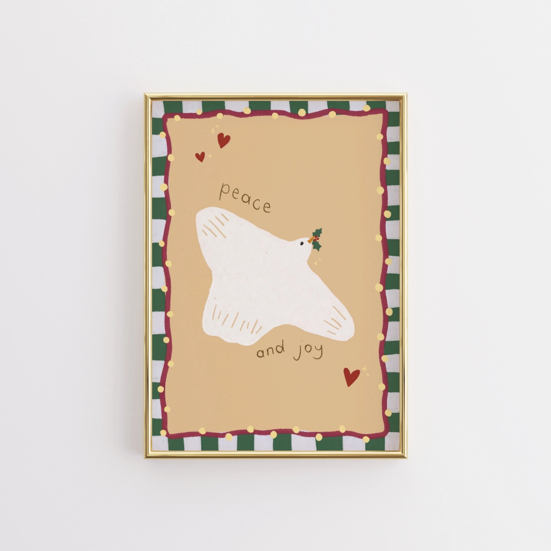 Dove Illustration Holiday Print