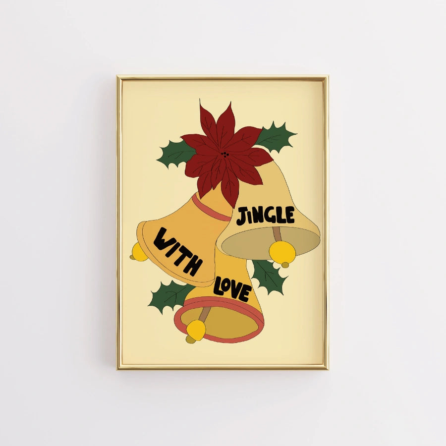 Jingle With Love – Christmas Bell Wall Art