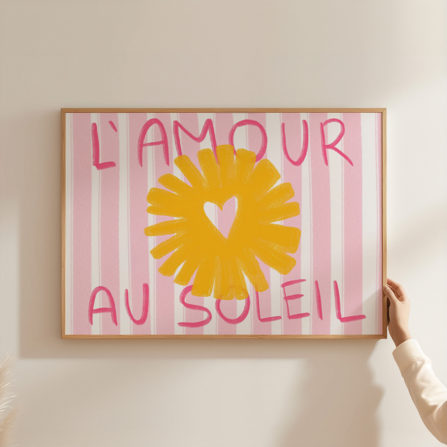 L'Amour au Soleil – Französische Sommerwandkunst