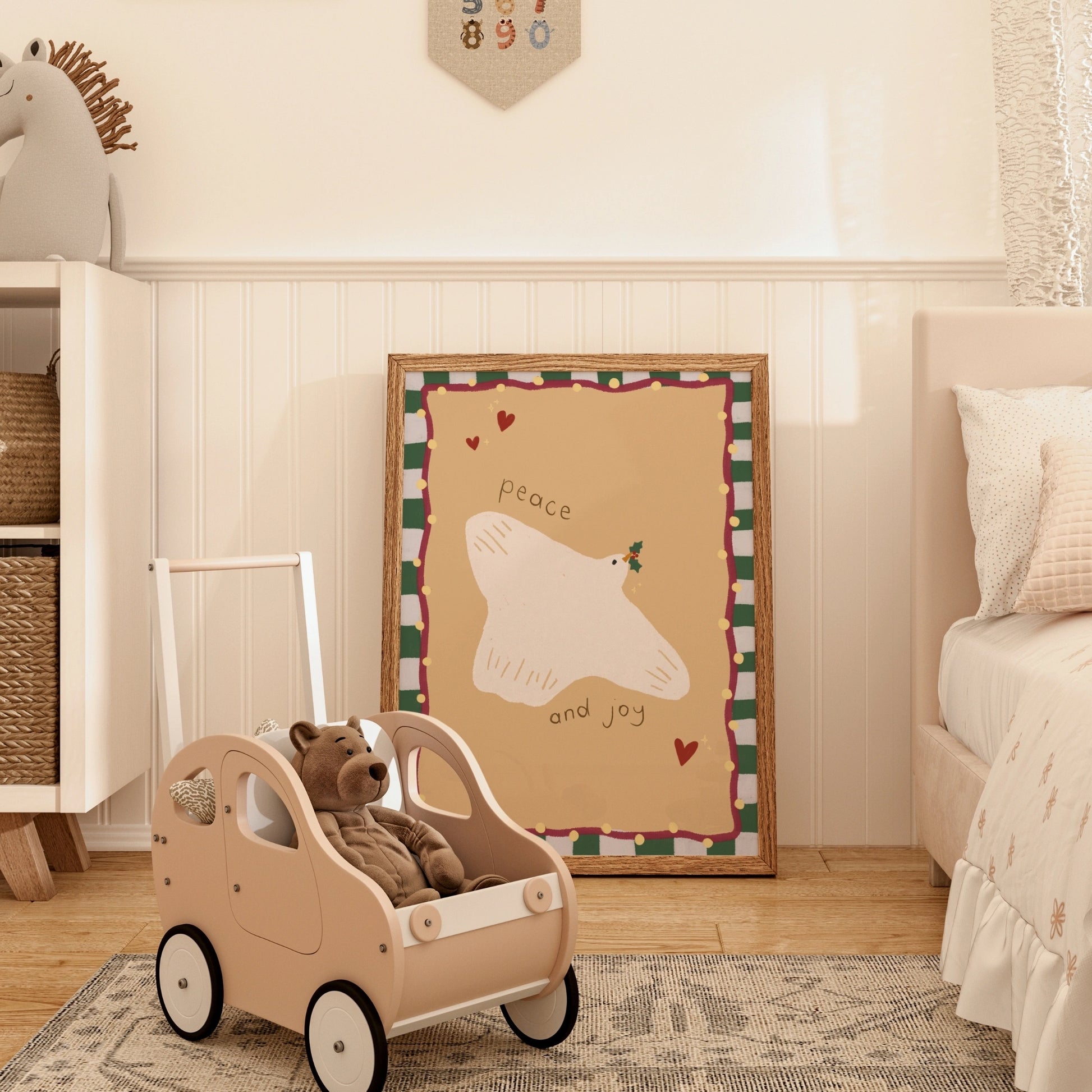 Dove Illustration Holiday Print