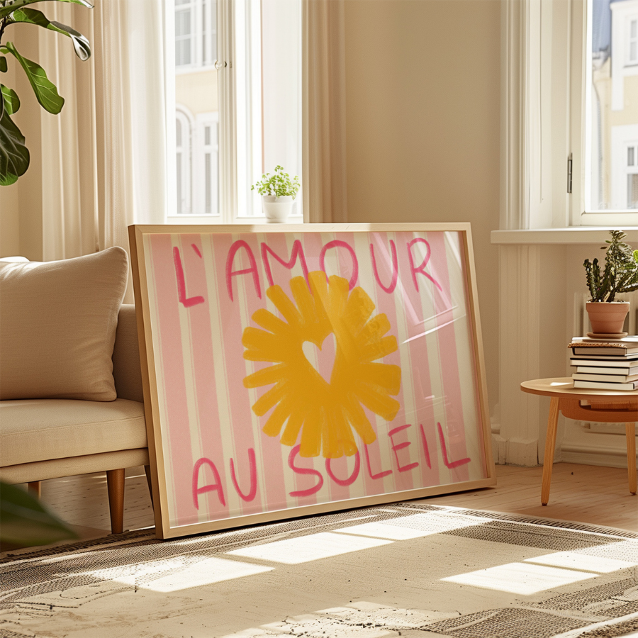 L'Amour au Soleil – Französische Sommerwandkunst