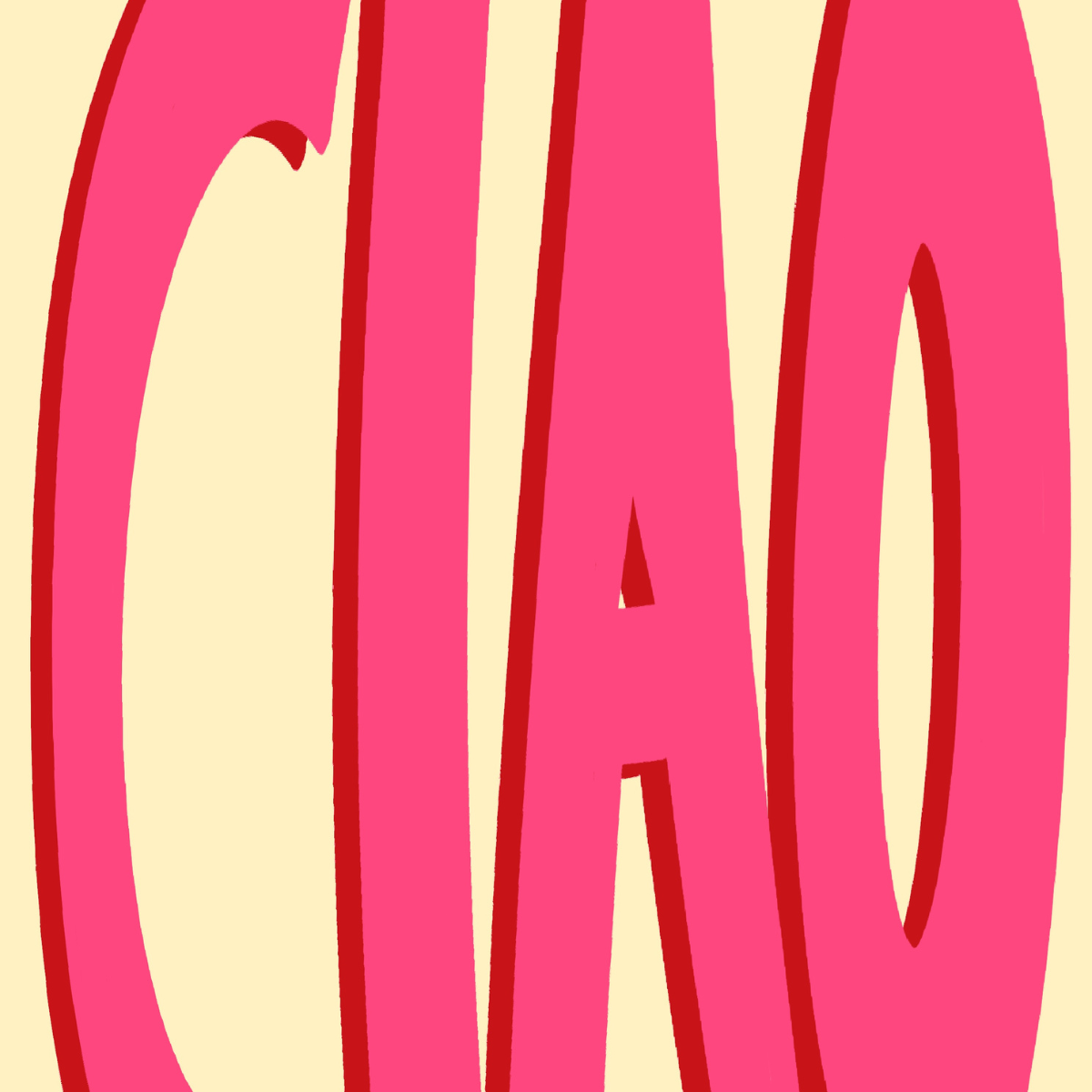 Ciao Wall Art – Auffälliges italienisches Poster