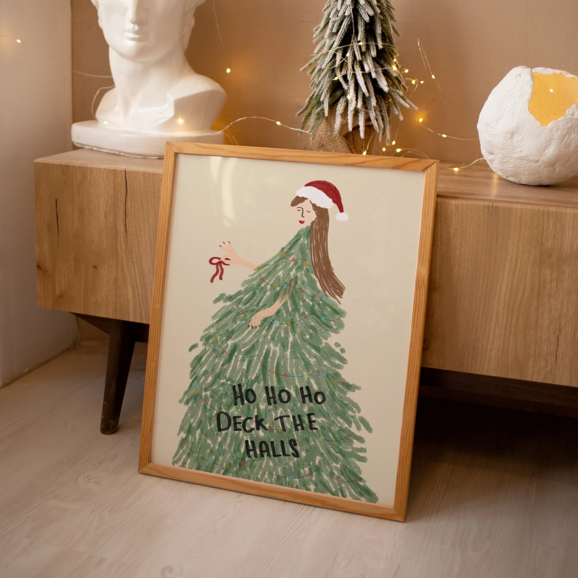 Holiday Tree Dress Christmas Wall Art