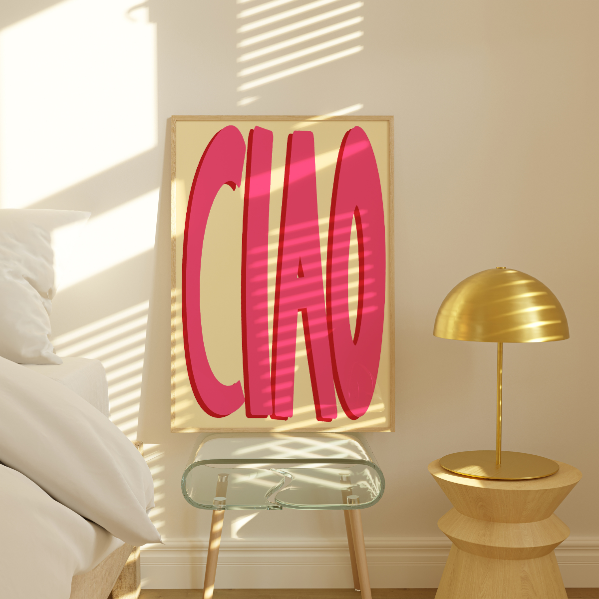 Ciao Wall Art – Auffälliges italienisches Poster