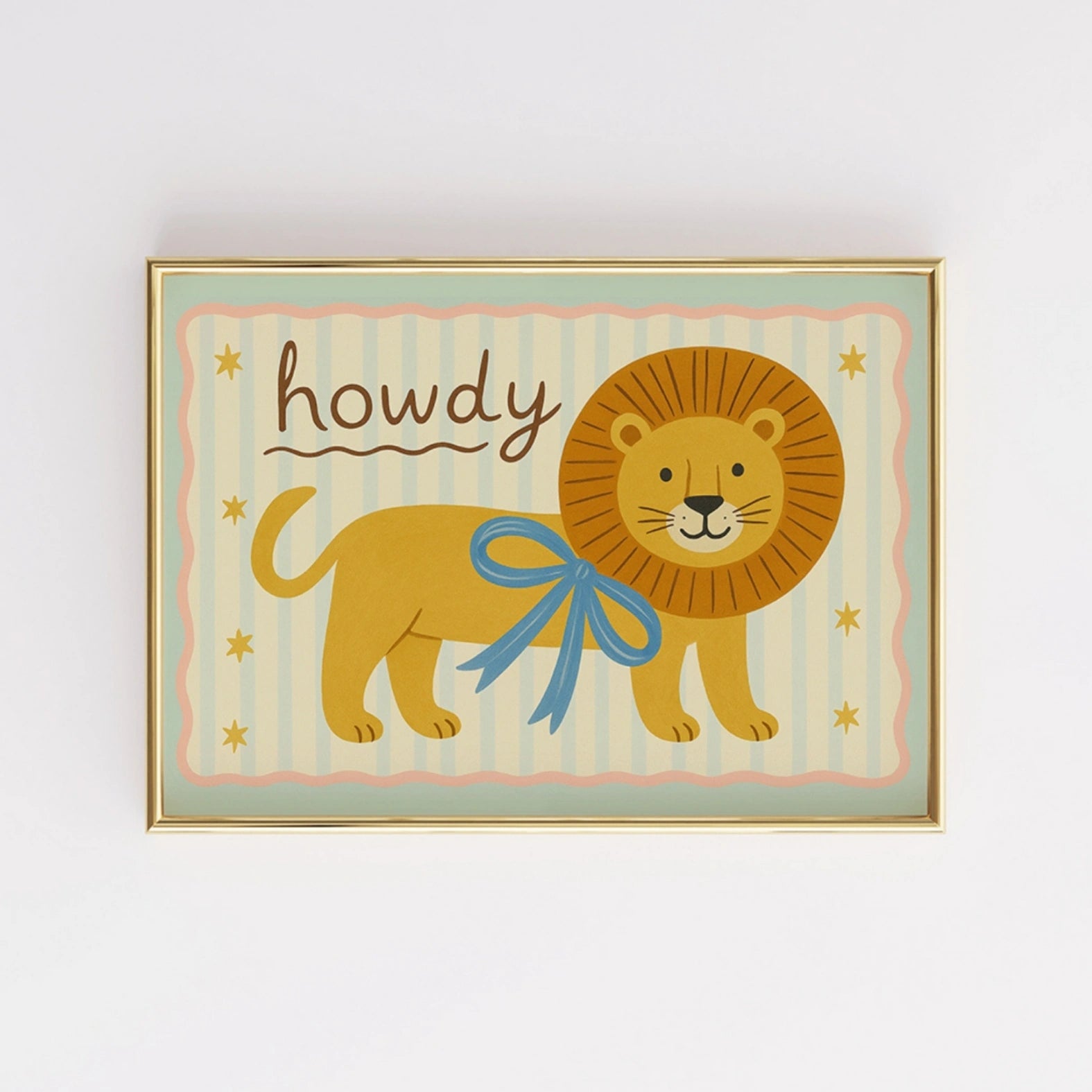 Howdy Lion Kinderzimmerbild