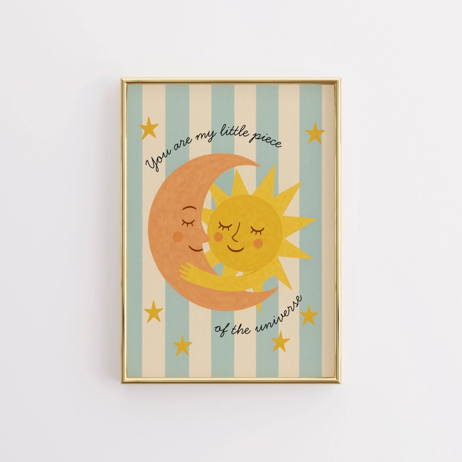 Sun and Moon Nursery Print