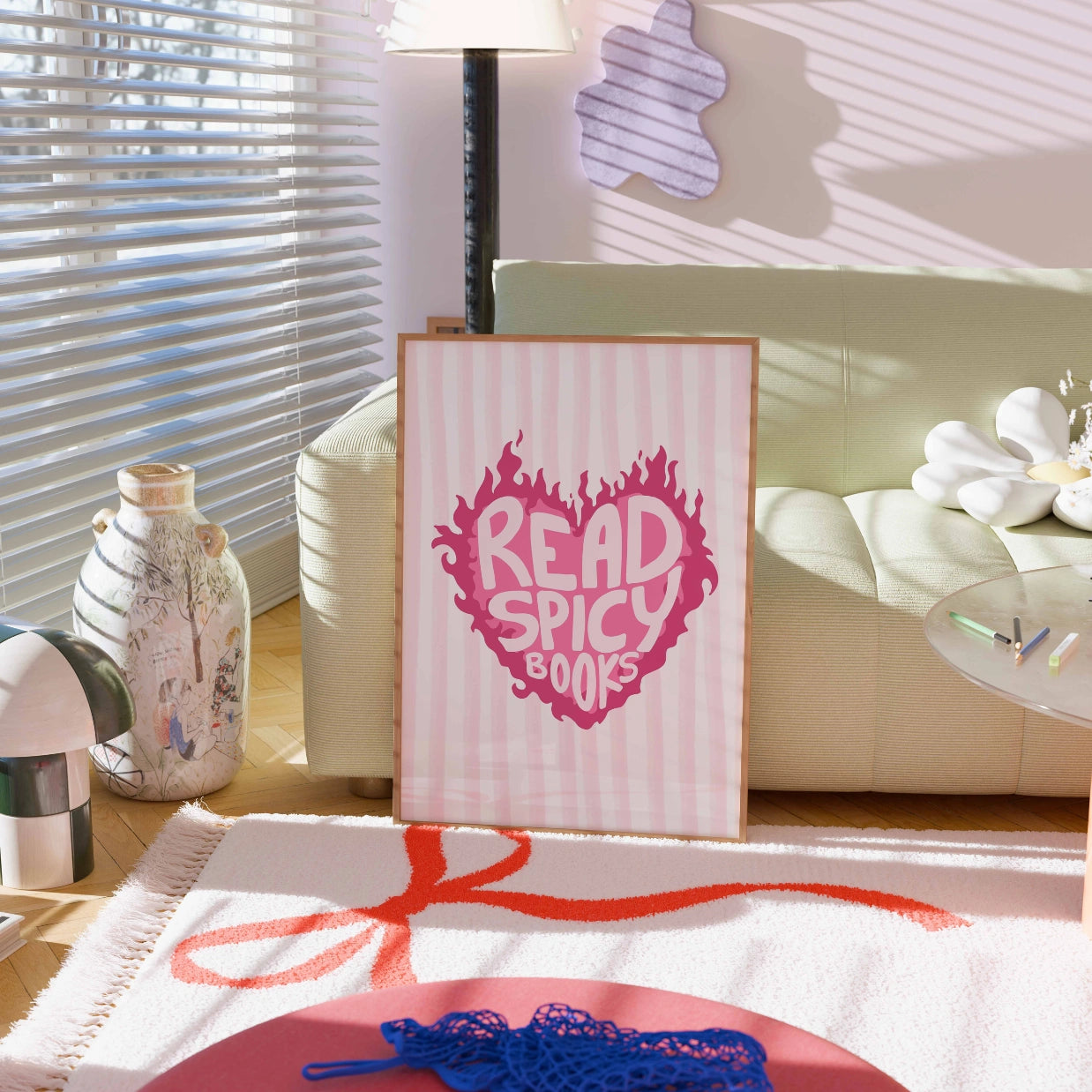 Leggi libri piccanti - Stampa rosa libresca