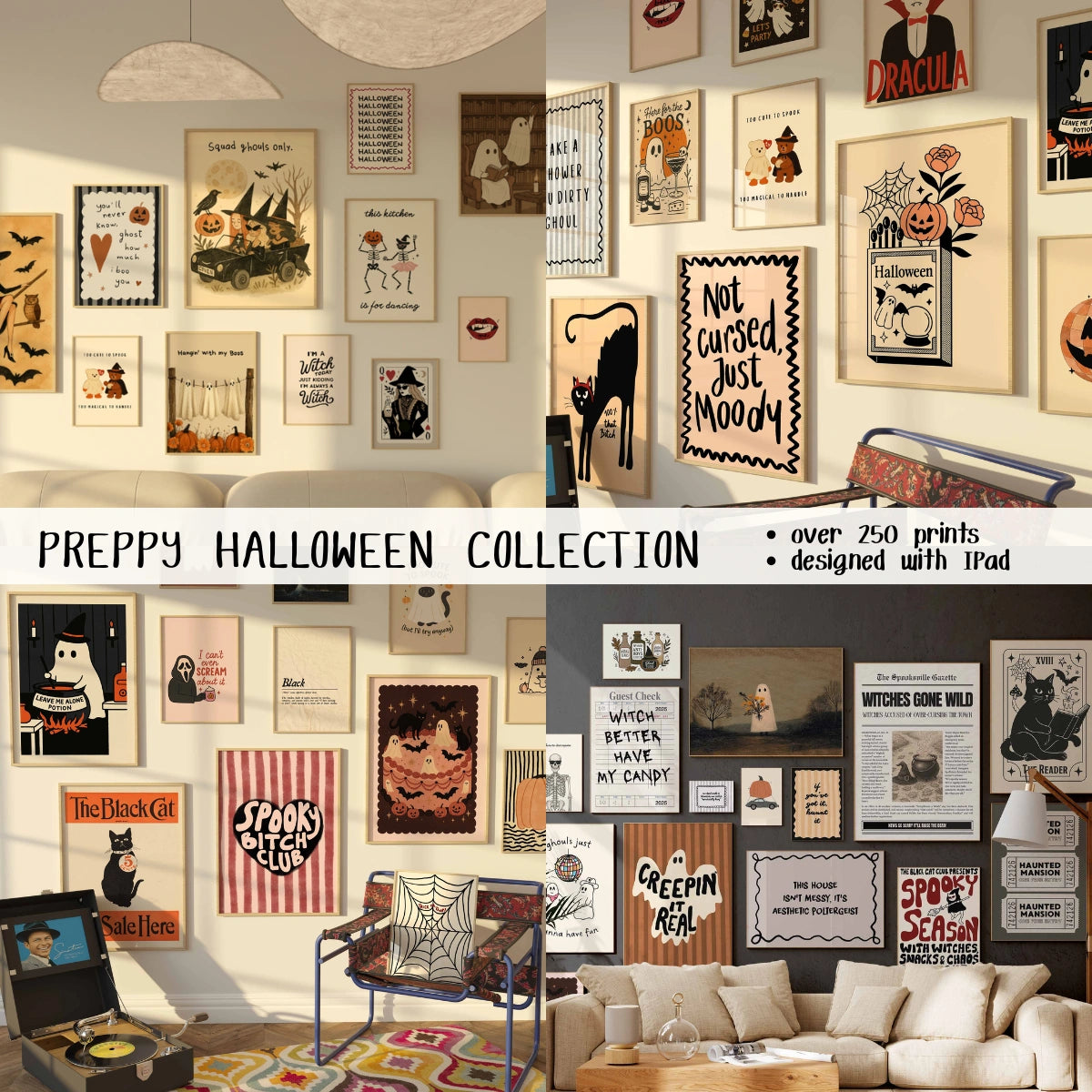 Halloween Wall Art Bundle, 1370+ Prints