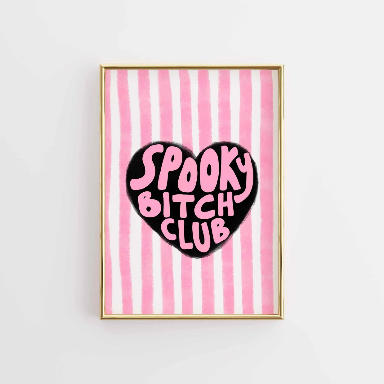Spooky Bitch Club  – Pink Halloween Print