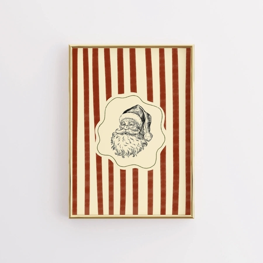 Vintage Santa Claus Wall Art