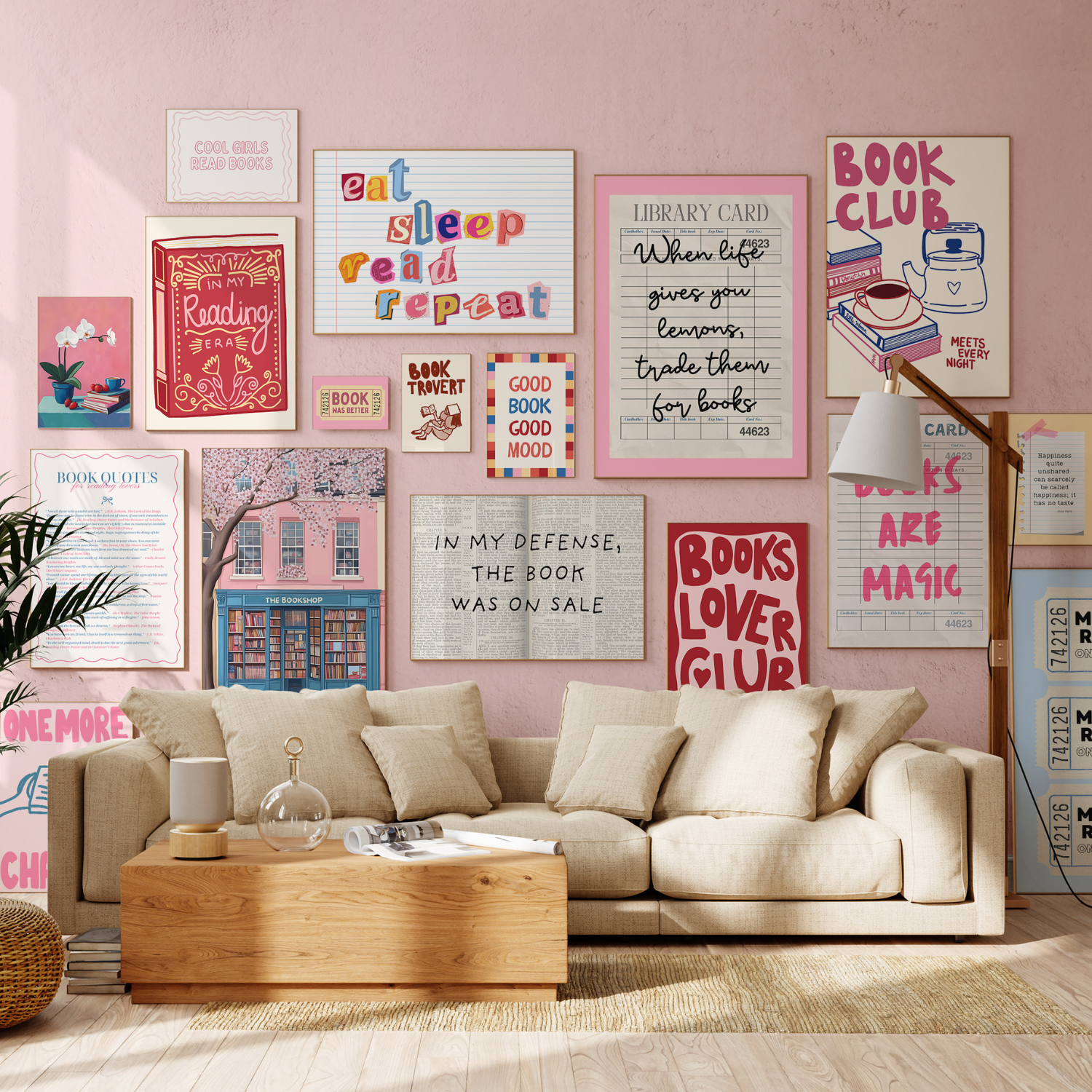 Handmade Whole Bookish Decor, over 400 prints