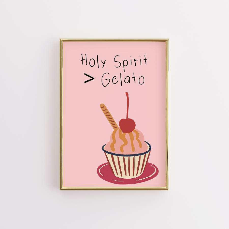 Holy Spirit Christian Wall Art – Funny Bible Verse Print