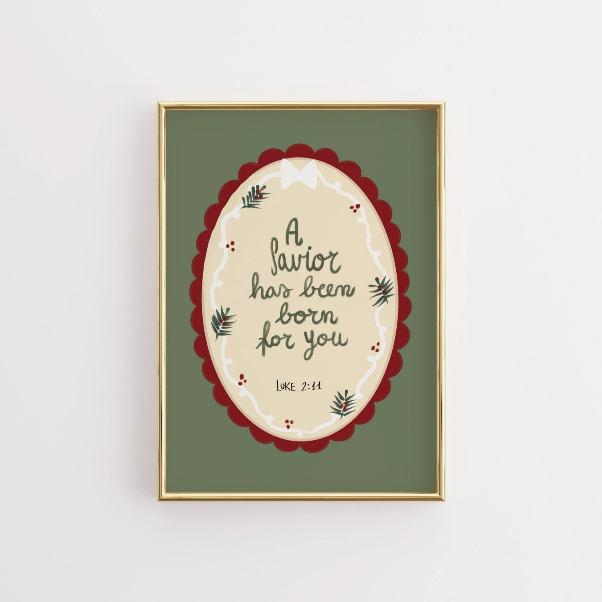 A Savior Has Been Born for You Christmas Print