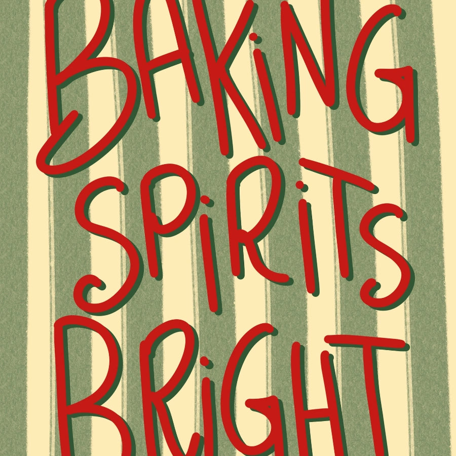 Baking Spirits Bright – Christmas Kitchen Wall Art