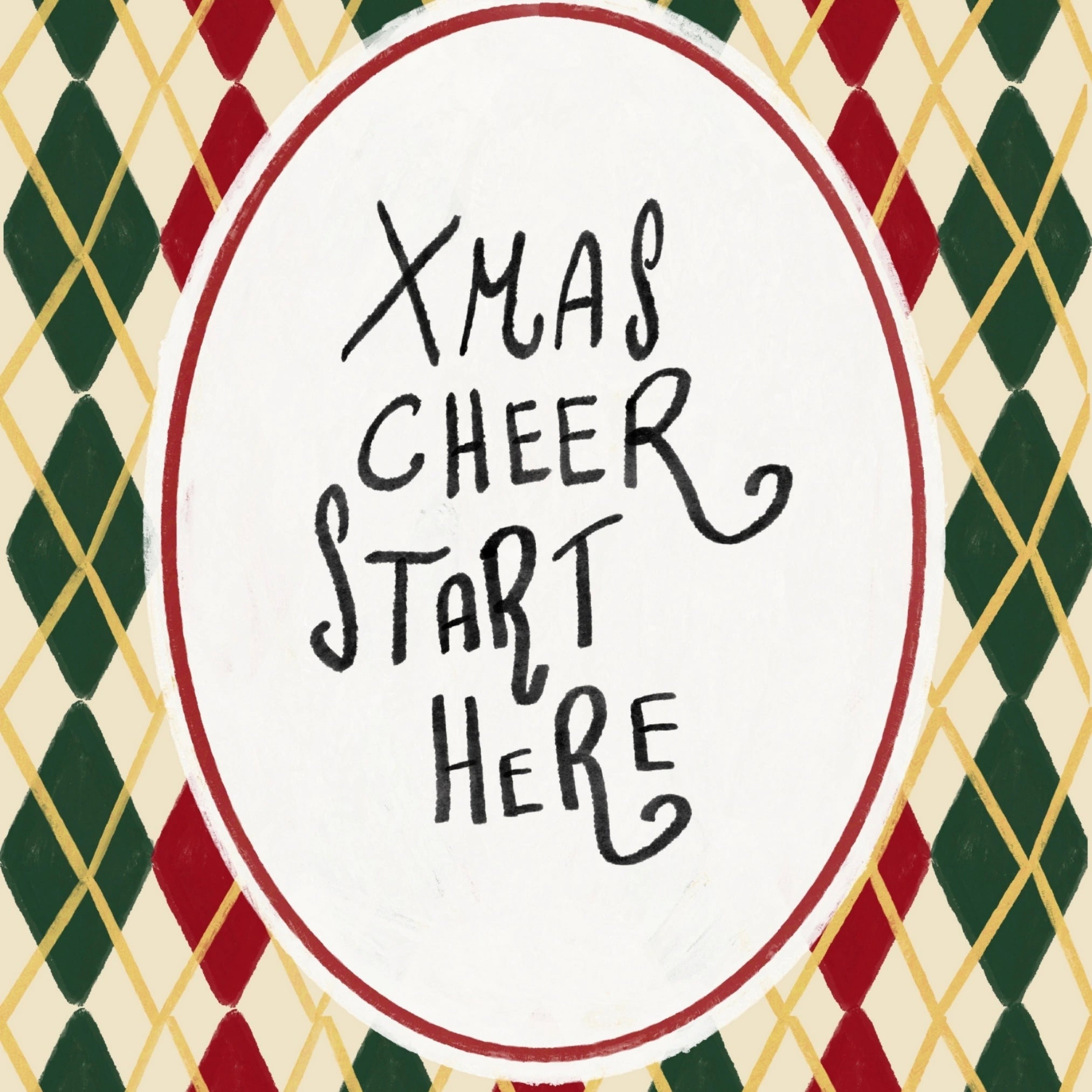 Cozy Modern Christmas Artwork