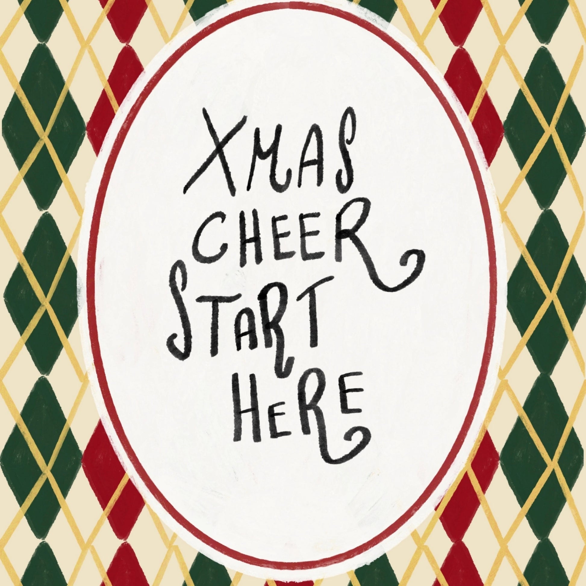 Cozy Modern Christmas Artwork