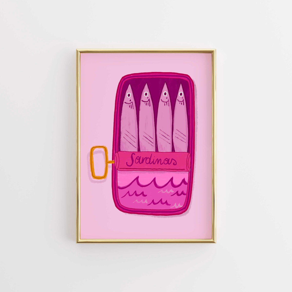 Sardine Wall Art – Quirky Kitchen Print