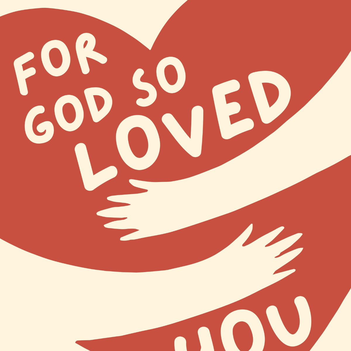 God So Loved You – Trendy Christian Wall Art