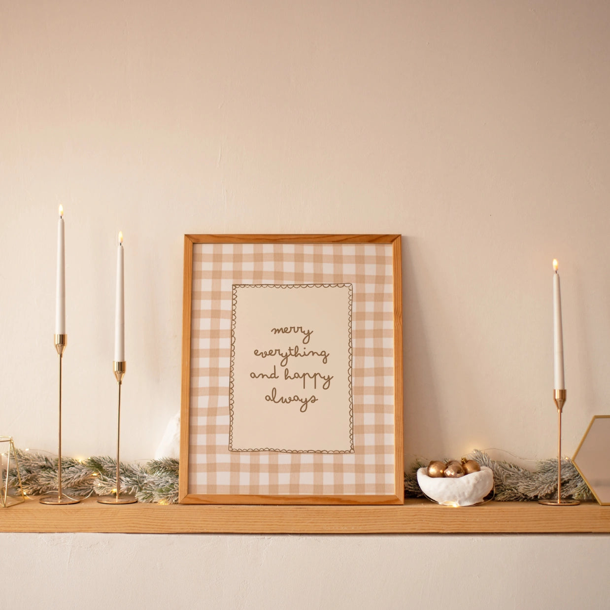 Stampa con citazione di Natale accogliente