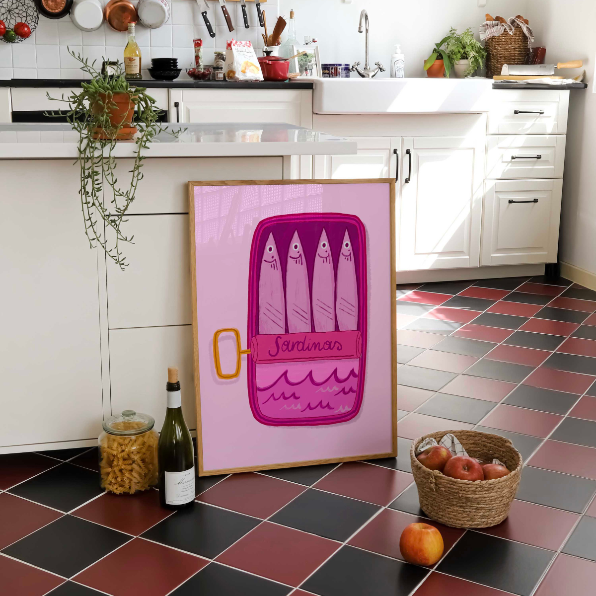 Sardine Wall Art – Quirky Kitchen Print