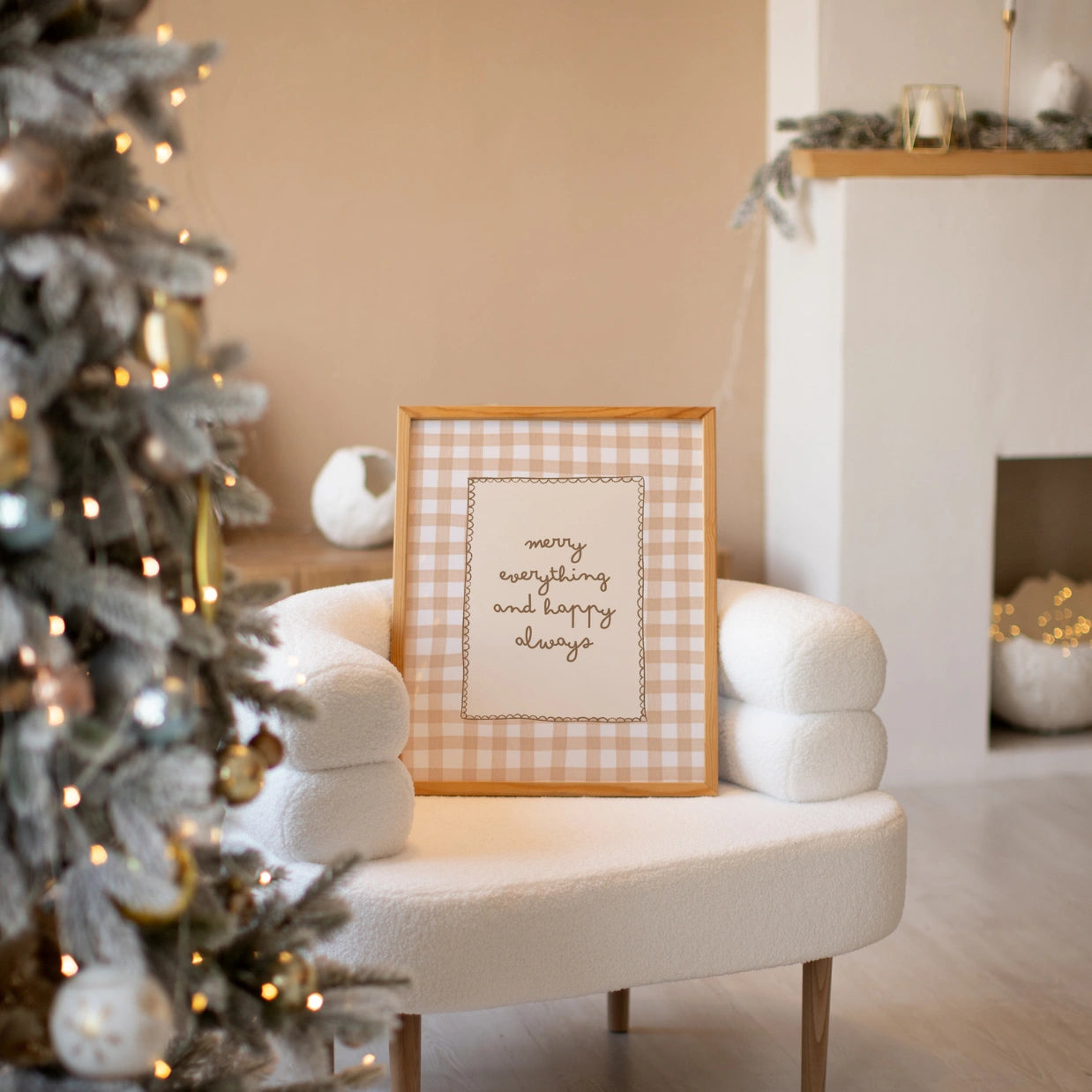 Stampa con citazione di Natale accogliente