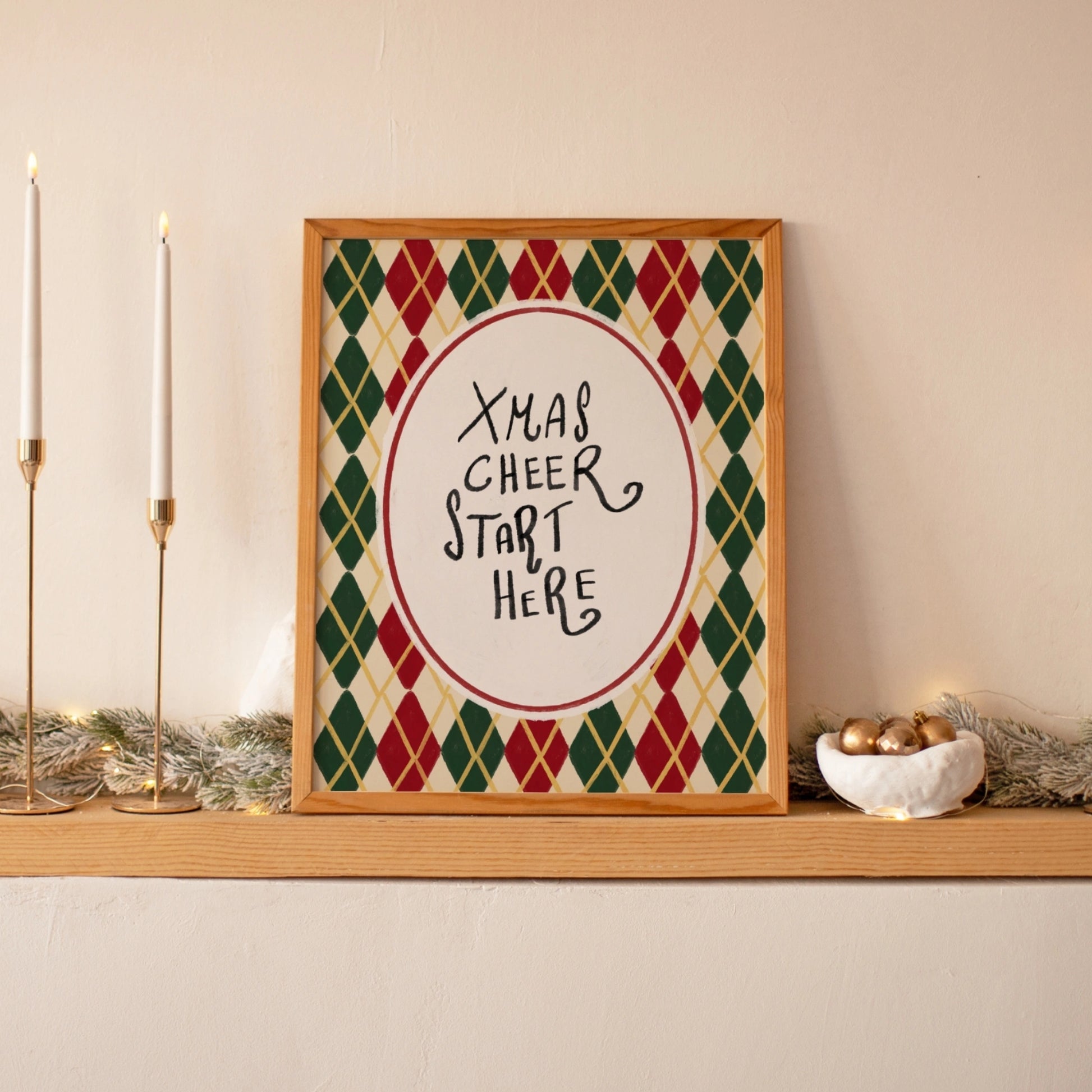 Cozy Modern Christmas Artwork