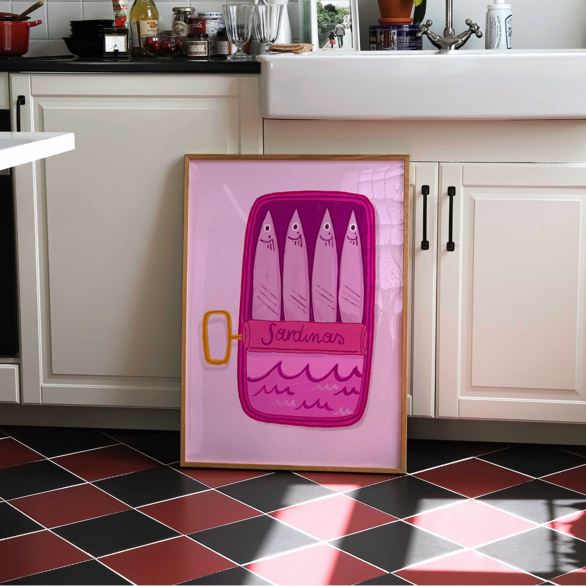 Sardine Wall Art – Quirky Kitchen Print
