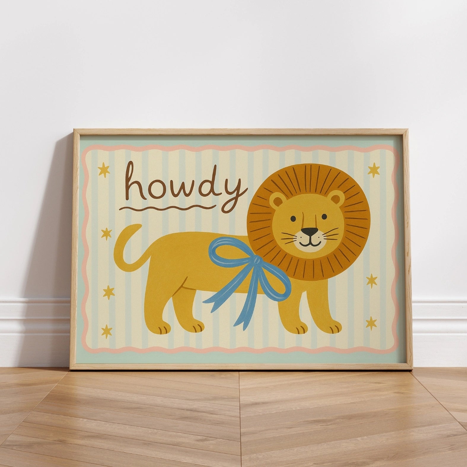 Howdy Lion Kinderzimmerbild