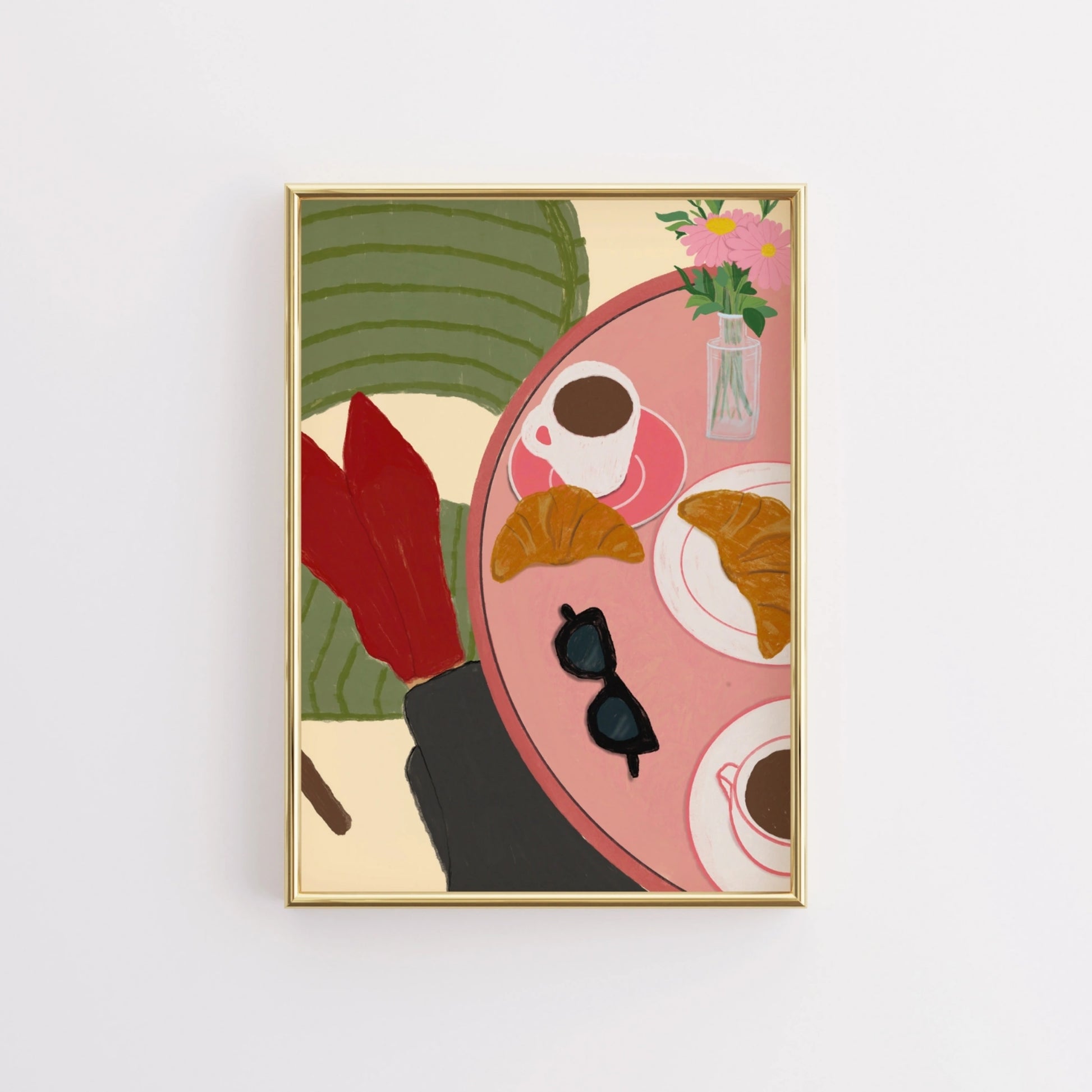 Italienisches Wandbild für den Esstisch – Pasta-Wein-Küchenmotiv